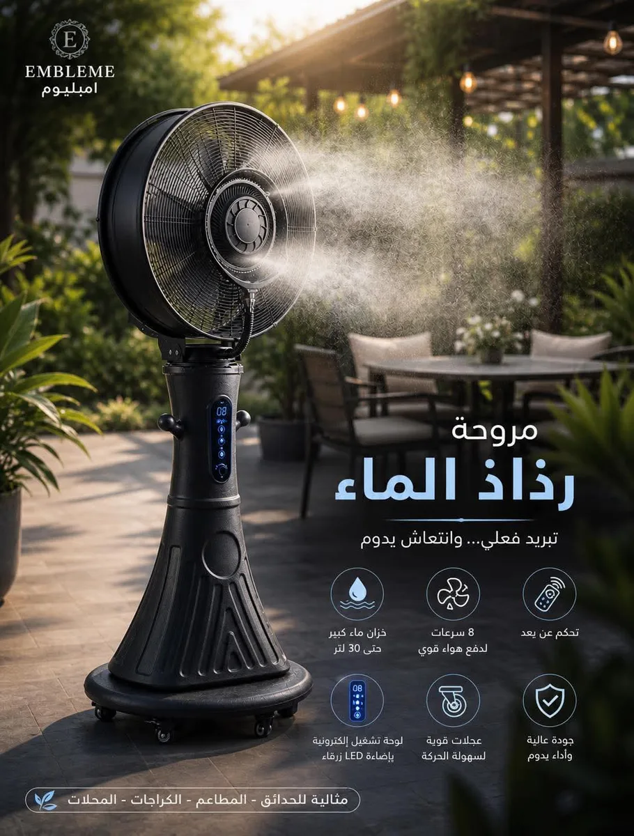 مروحة رذاذ الماء 70 cm من براند إمبليوم